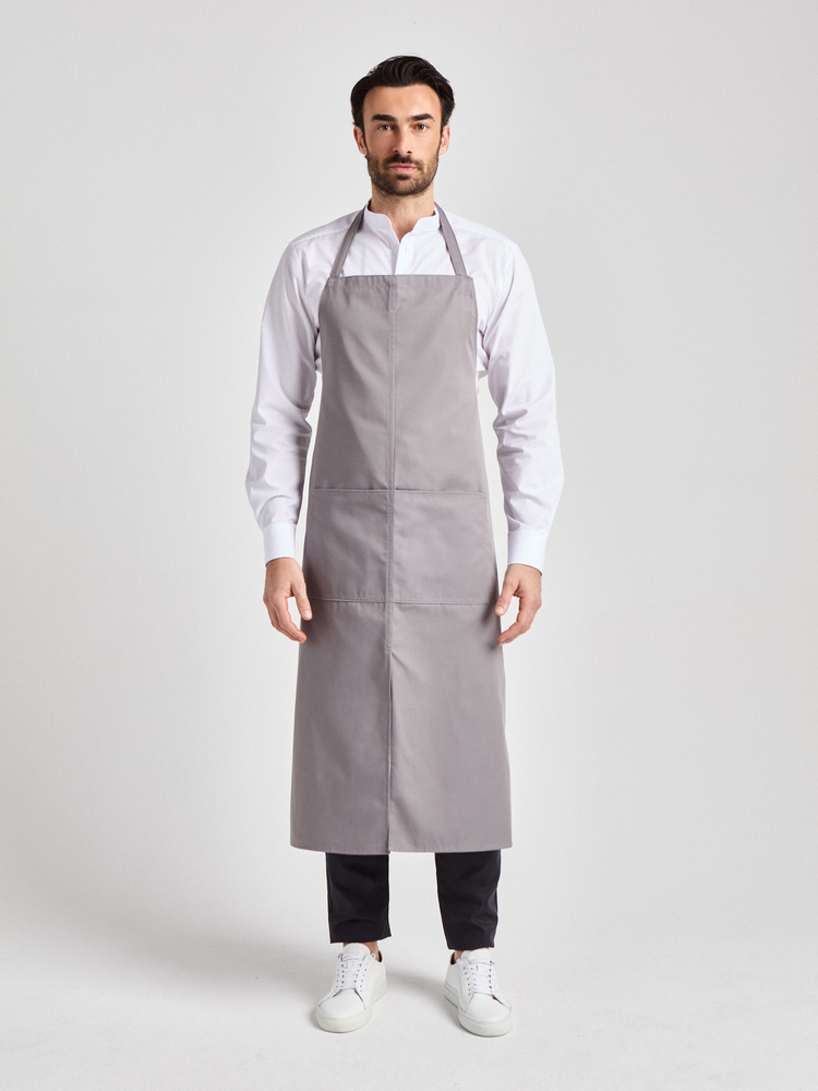 Verona Classic Schlitz Bag - Latzschürze 110 x 75 - pale grey